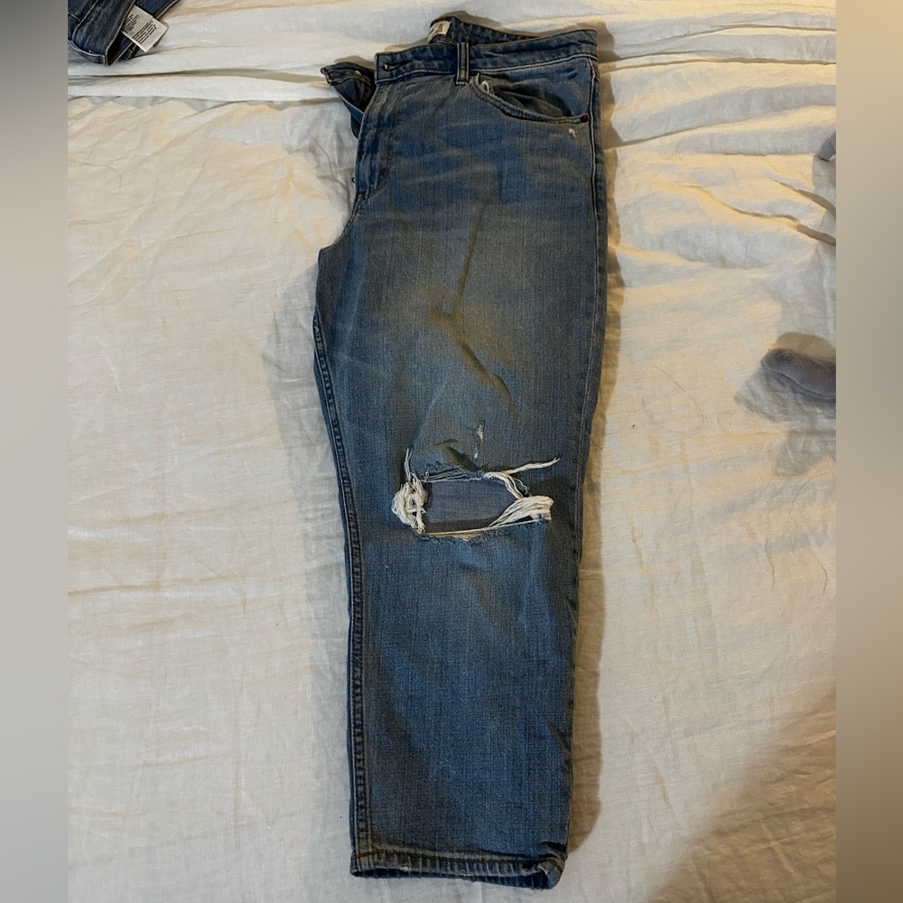 Abercrombie & Fitch Curve Love High Rise Mom Jeans